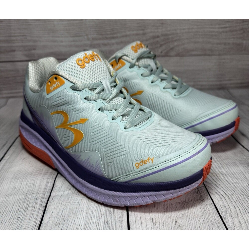 G Defy Gravity Defyer Women's 9.5 Mighty Walk Shoes  Mint/Purple